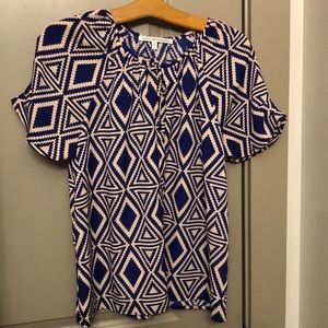 Collective concepts patterned blouse